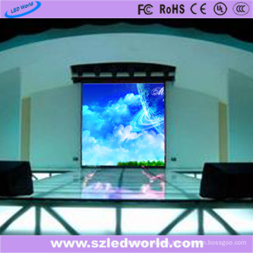 Alquiler de pantalla P4 a todo color de fundición a presión pantalla LED interior negro cuerpo